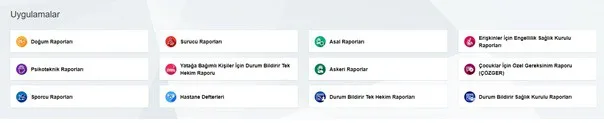 heyet raporu sorgulama ekranı