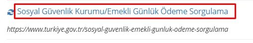 E-Devlet Emekli Maaşı Sorgulama İşlemi 9