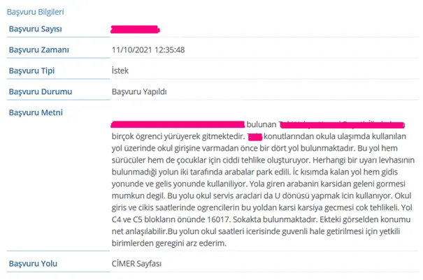 Cimer Başvuru Sorgulama Şikayet Hattı 2