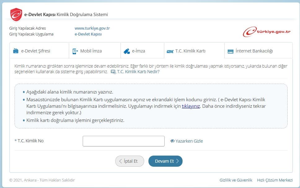 e devlet sifre degistirme nasil yapilir resimli anlatim