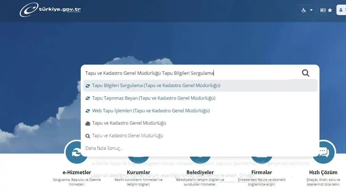 EDevlet Üzerinden Tapu Kaydı