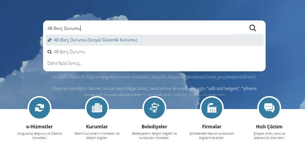 4b borc ekrani edevleti