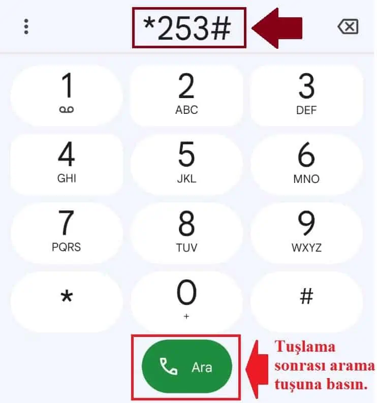 türk telekom numara tuşlama