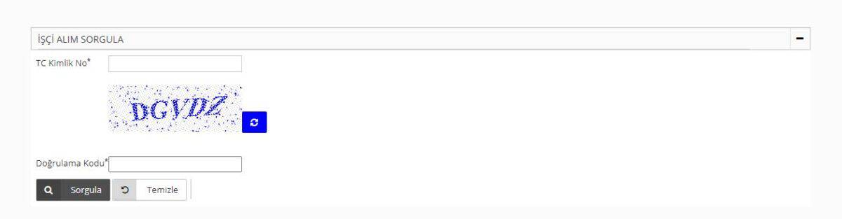 isci alimi sorgulama msb