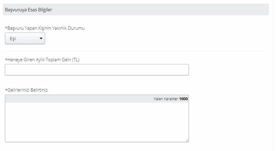 aile destek basvuru ekrani